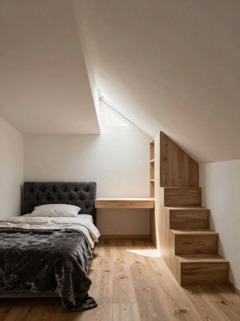 maximizing narrow attic space