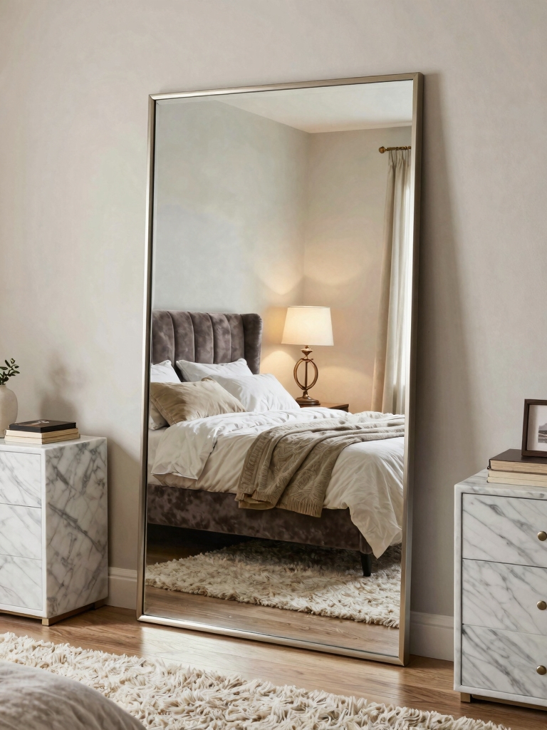 mirror size shape placement