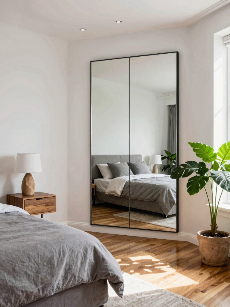 mirrors brighten small spaces