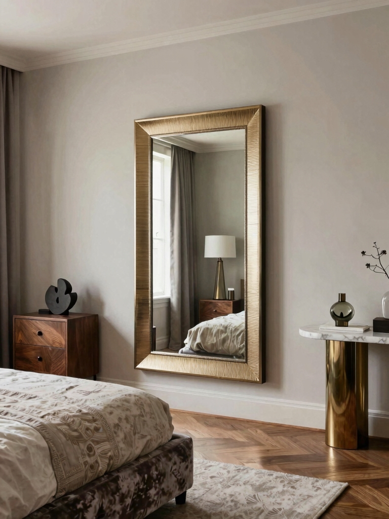 mirrors enhance bedroom elegance