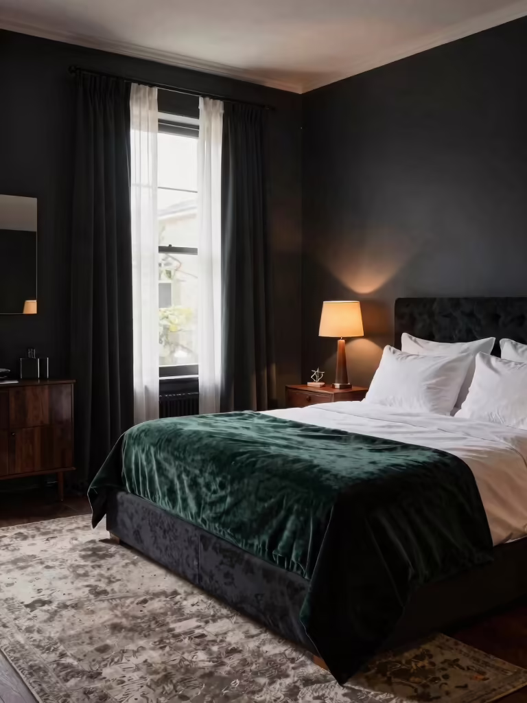moody inviting dark decor