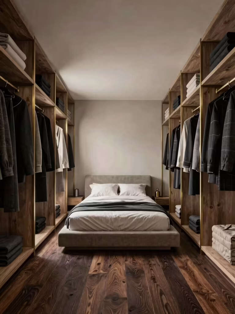 narrow bedroom design solutions
