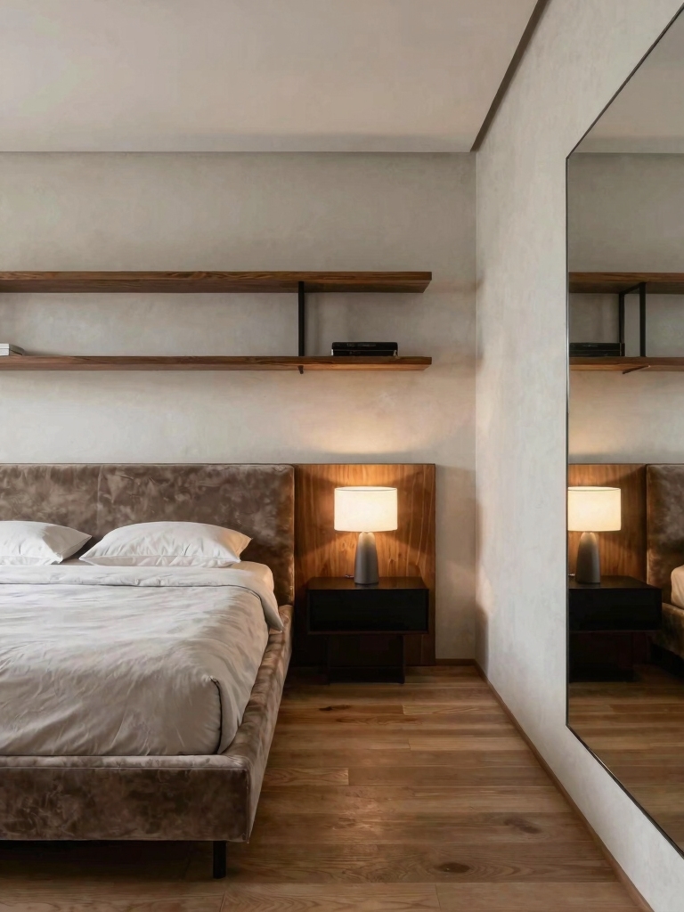 narrow bedroom space guidelines
