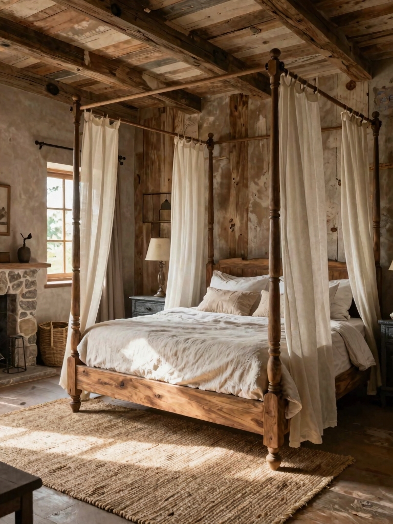 naturally beautiful rustic bedrooms