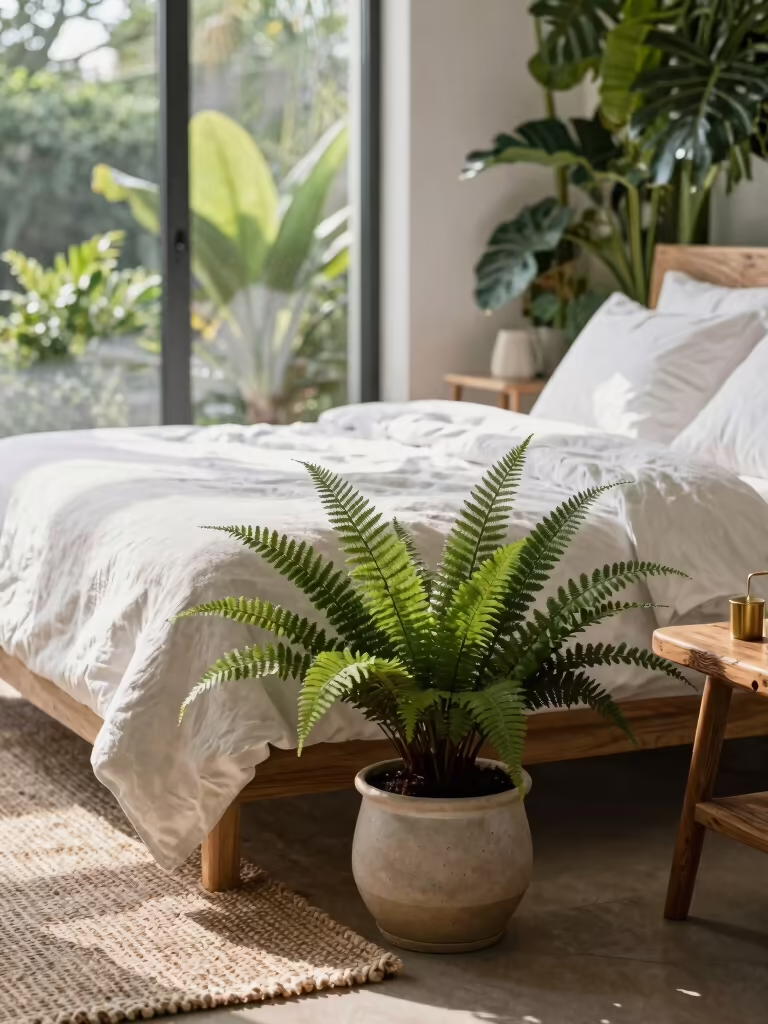 nature inspired green bedroom ideas