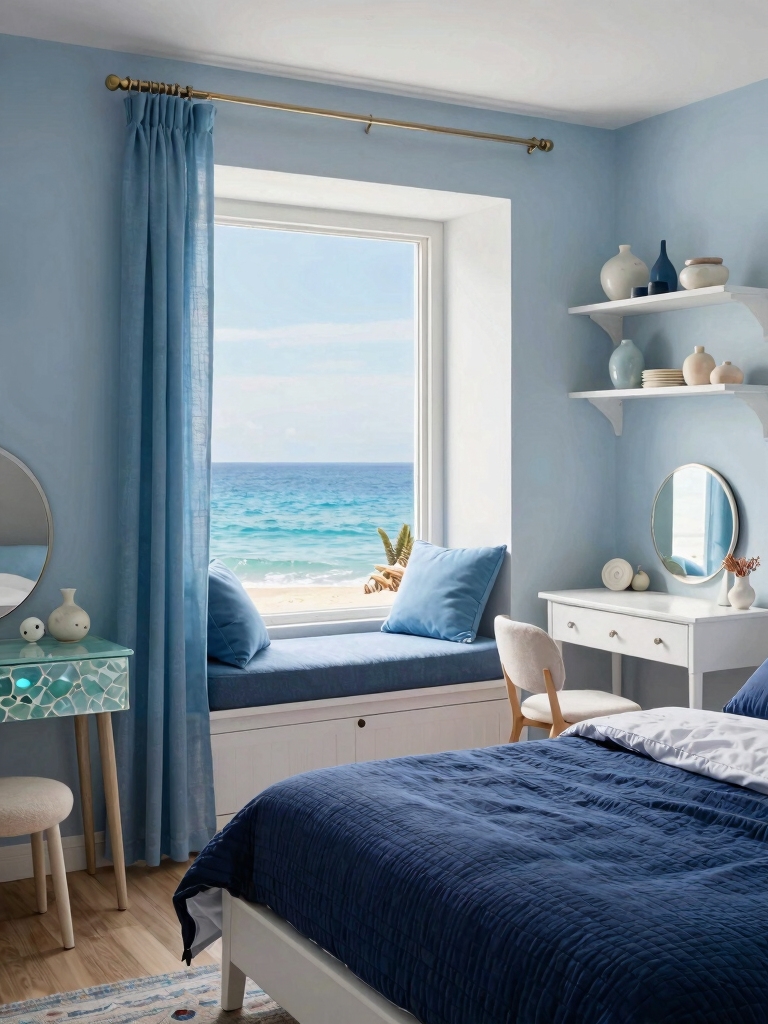 ocean inspired small space decor