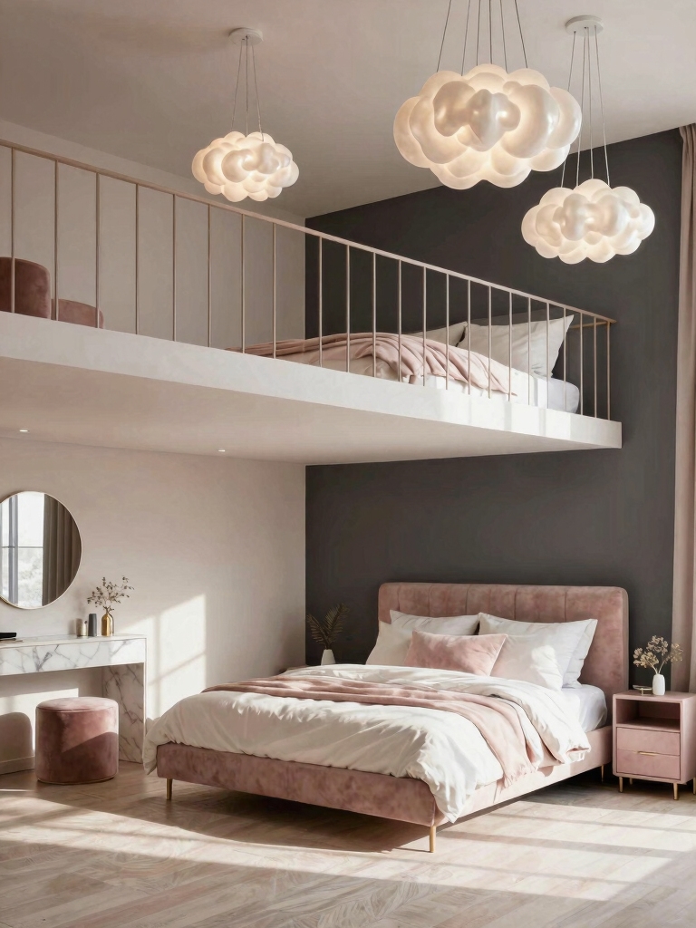 polished playful suspended lighting