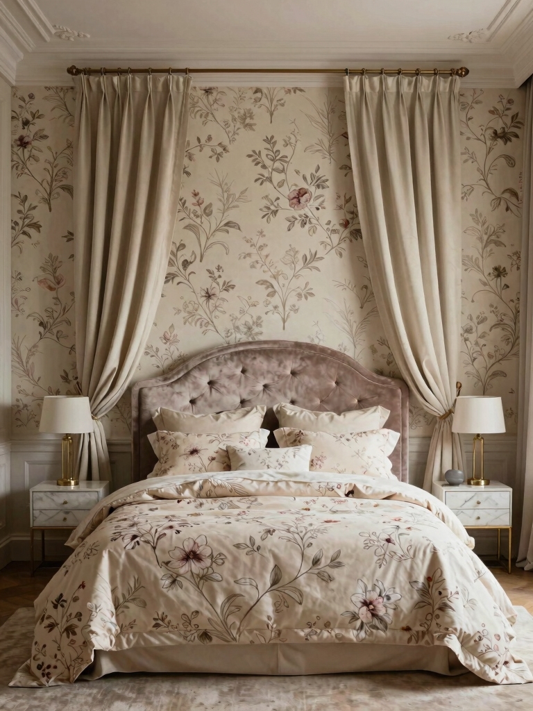 romantic soft floral decor