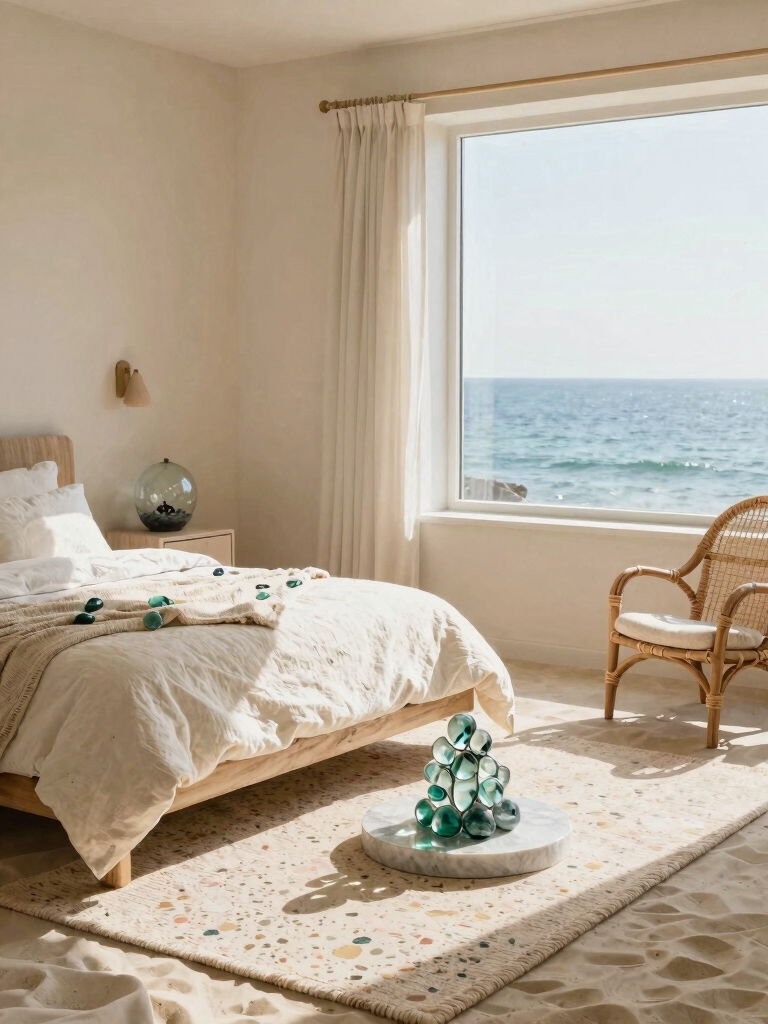 sea glass accents for serenity
