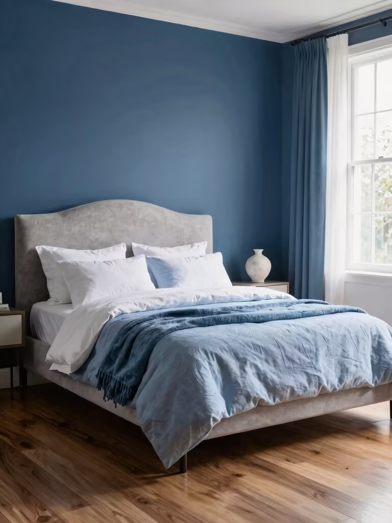 serene blue bedroom inspiration