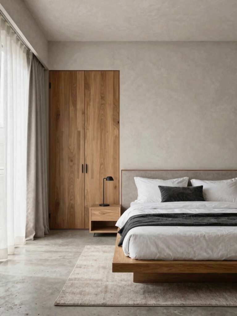 serene minimalist bedroom design