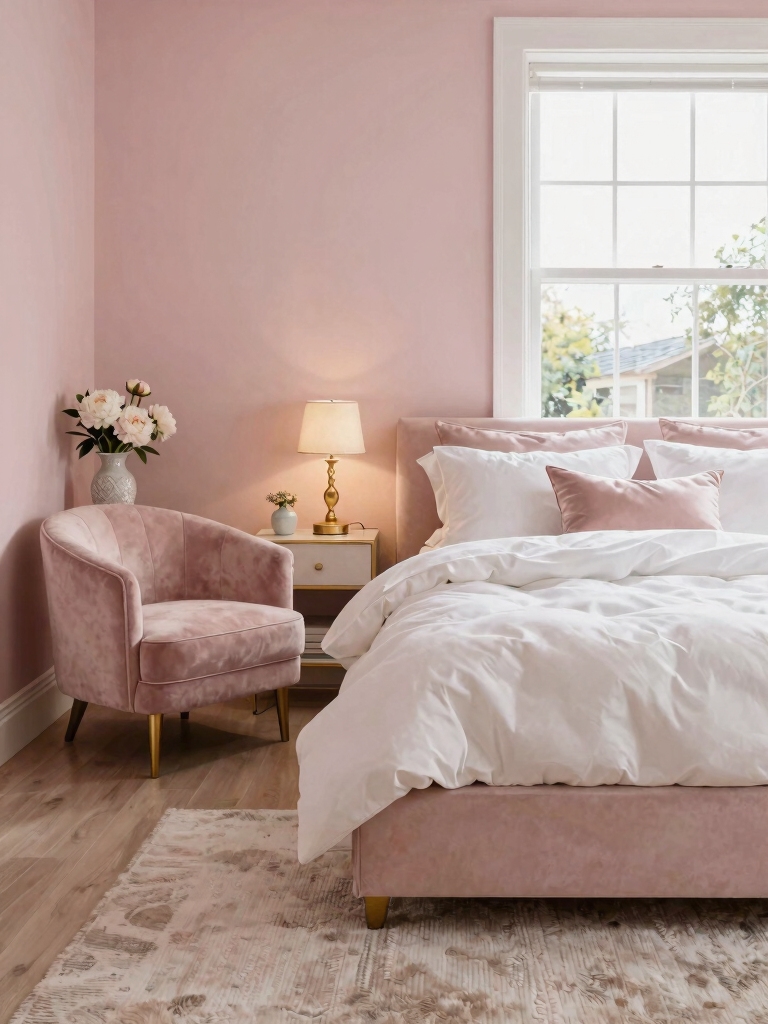 serene pink bedroom harmony