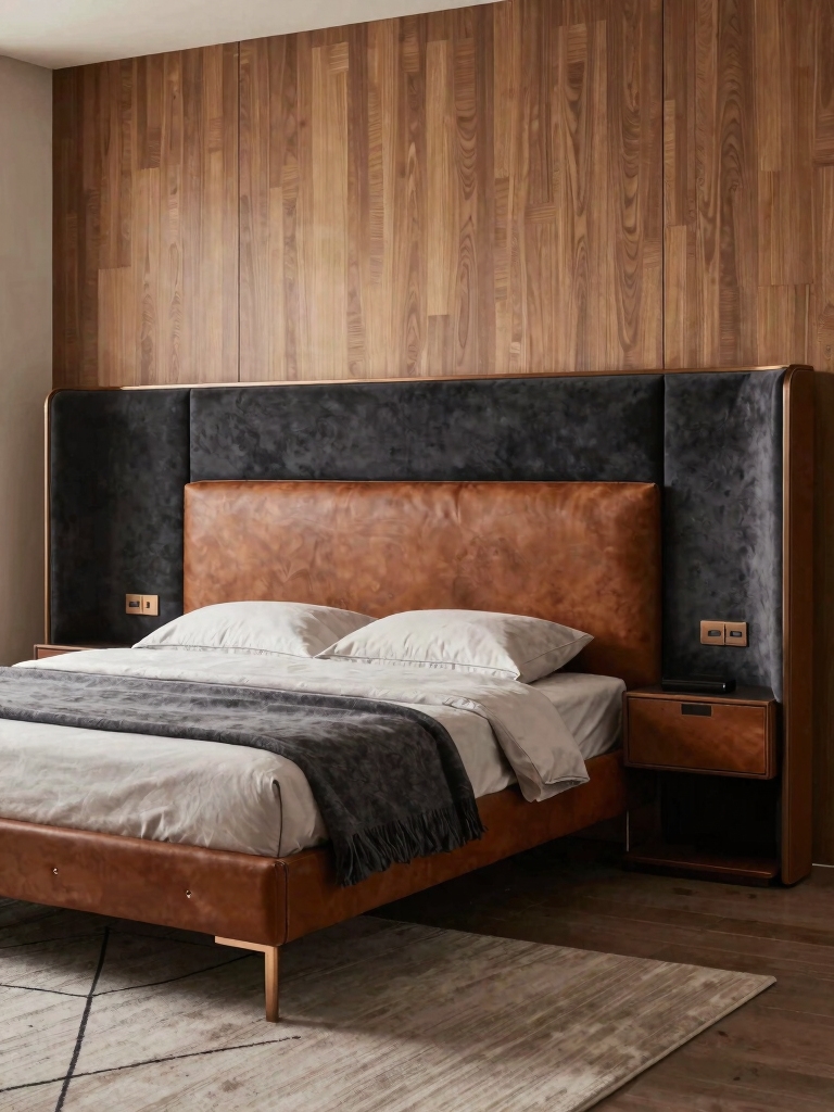 sleek headboard clean lines