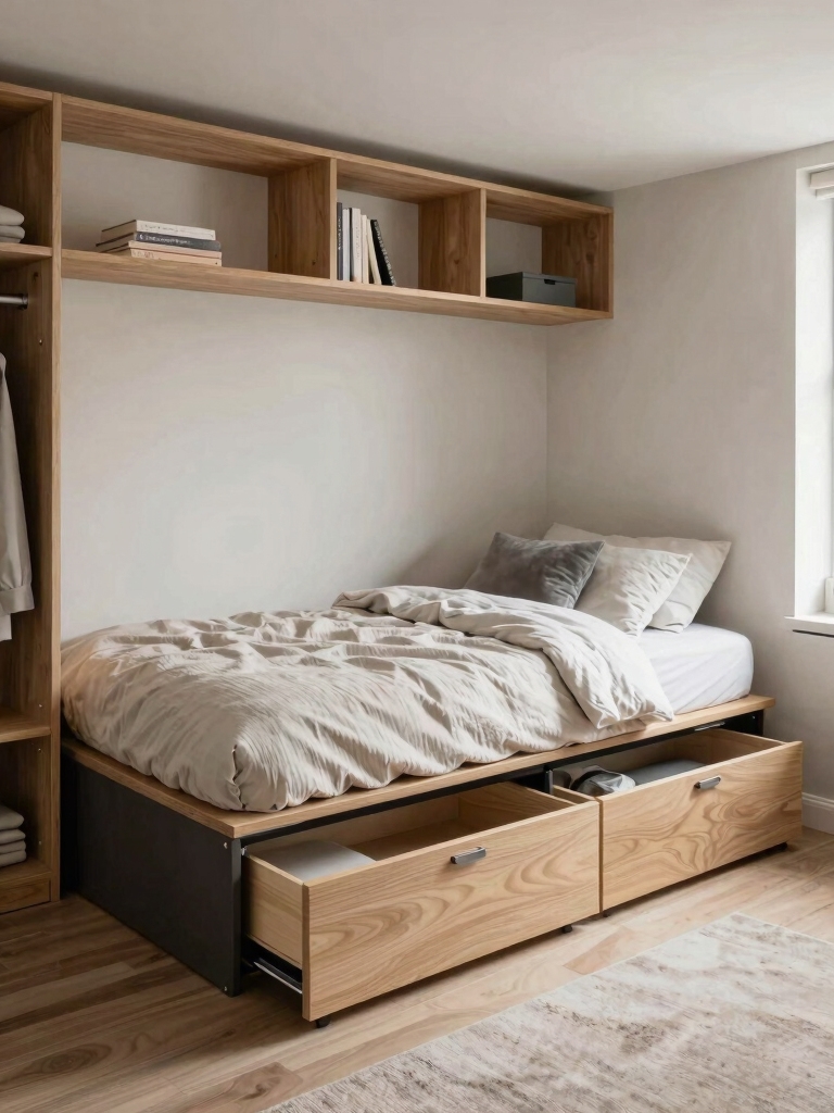 smart storage solutions for bedrooms