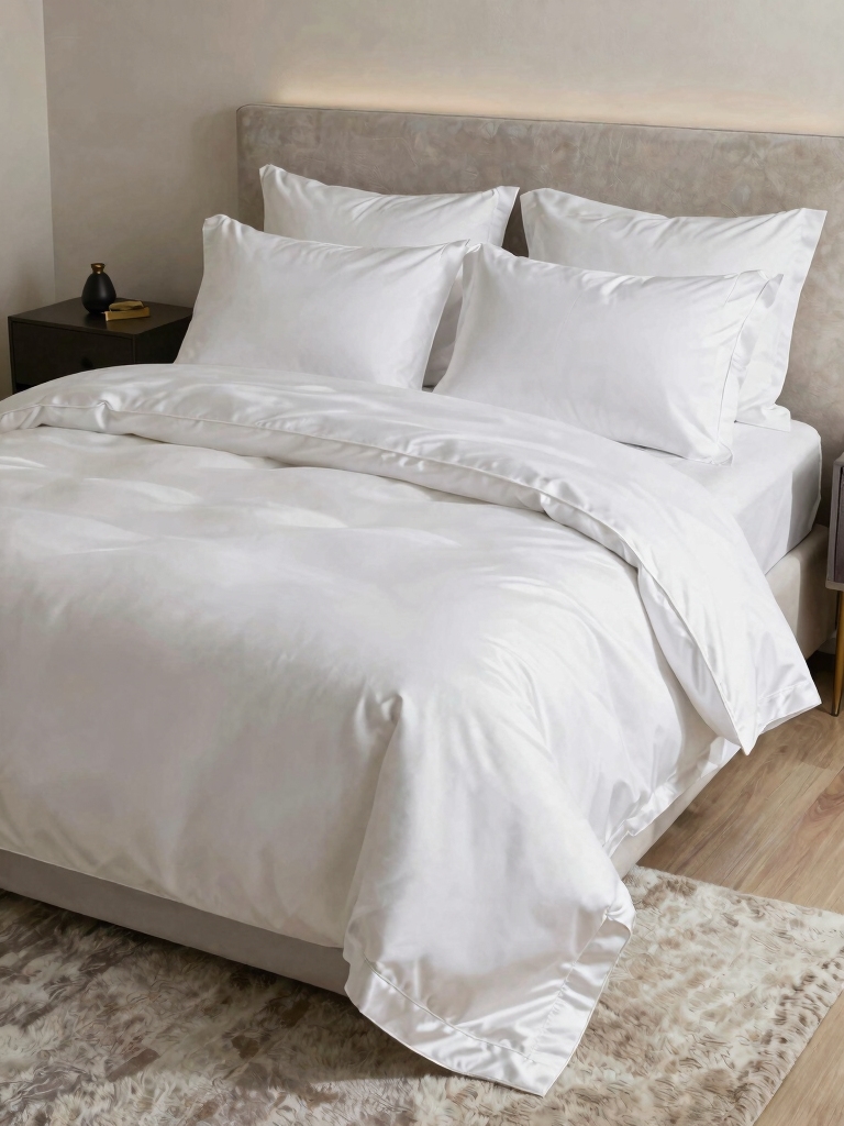 soft inviting white bedding