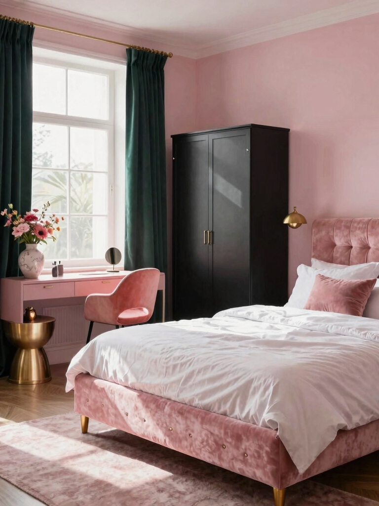 soft pinks bold contrasts
