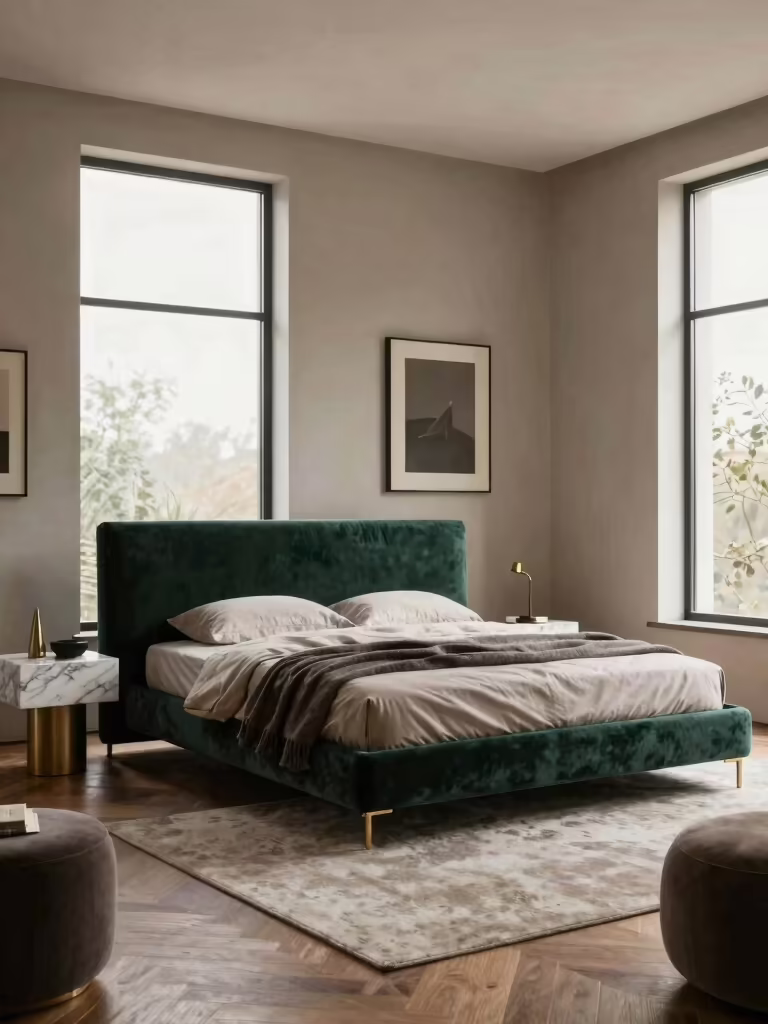 spacious yet cozy bedrooms
