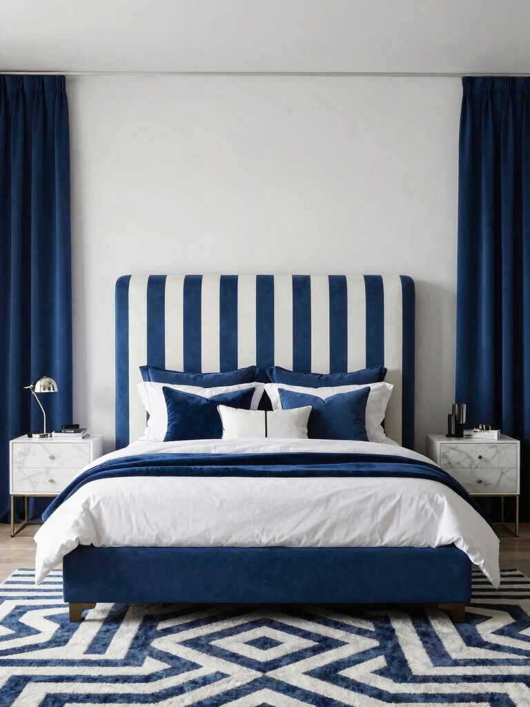 stripes depth blue serenity