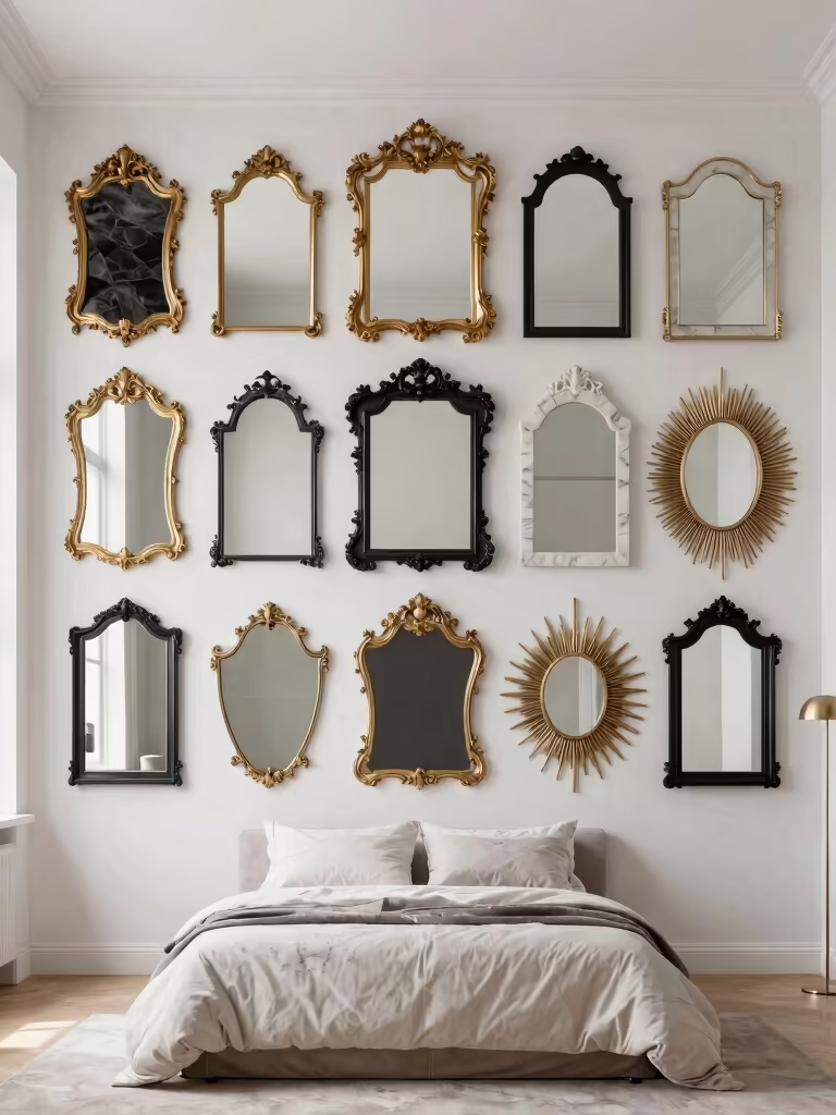 stylish bedroom mirror designs