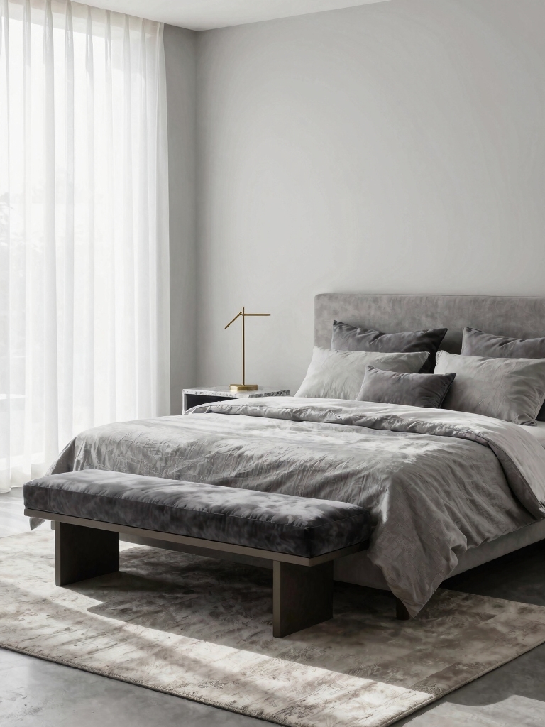stylish gray and white interiors