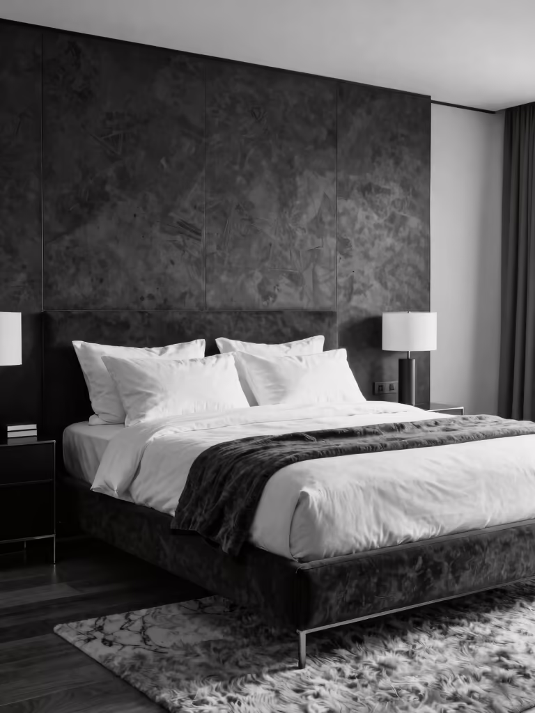 stylish monochrome bedroom designs