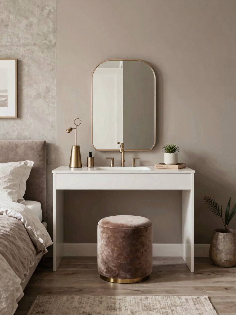 subtle metallic accent touches