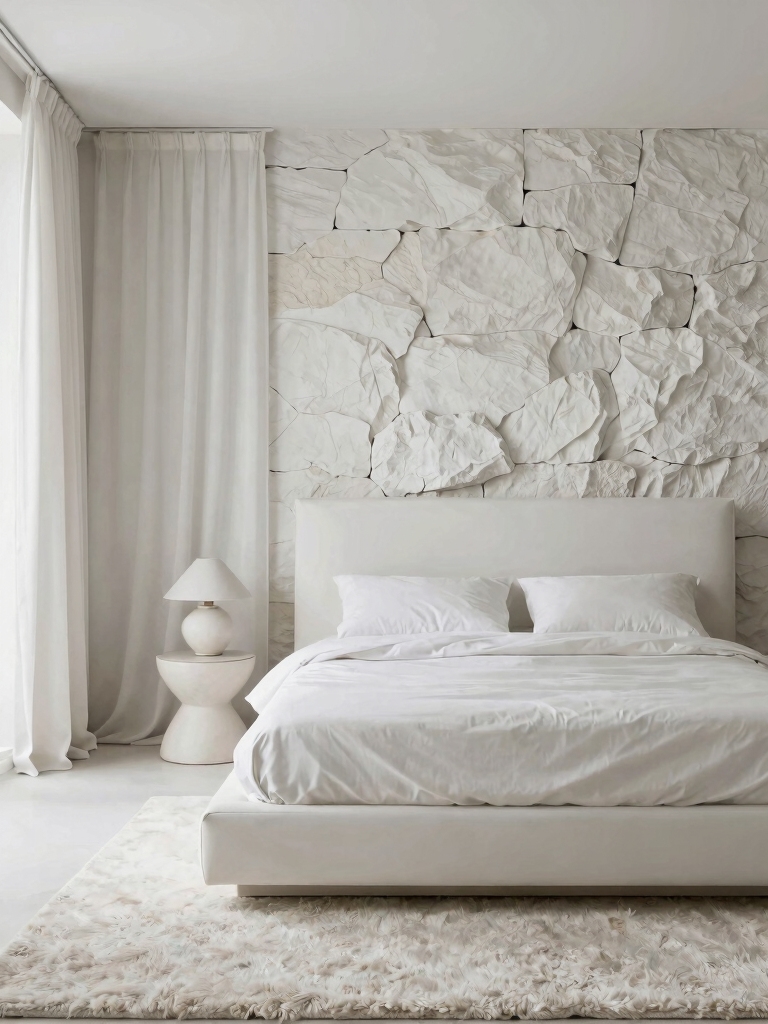 tactile white layered comfort