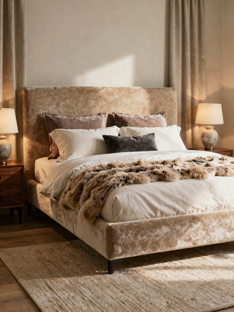 textures enhance bedroom comfort