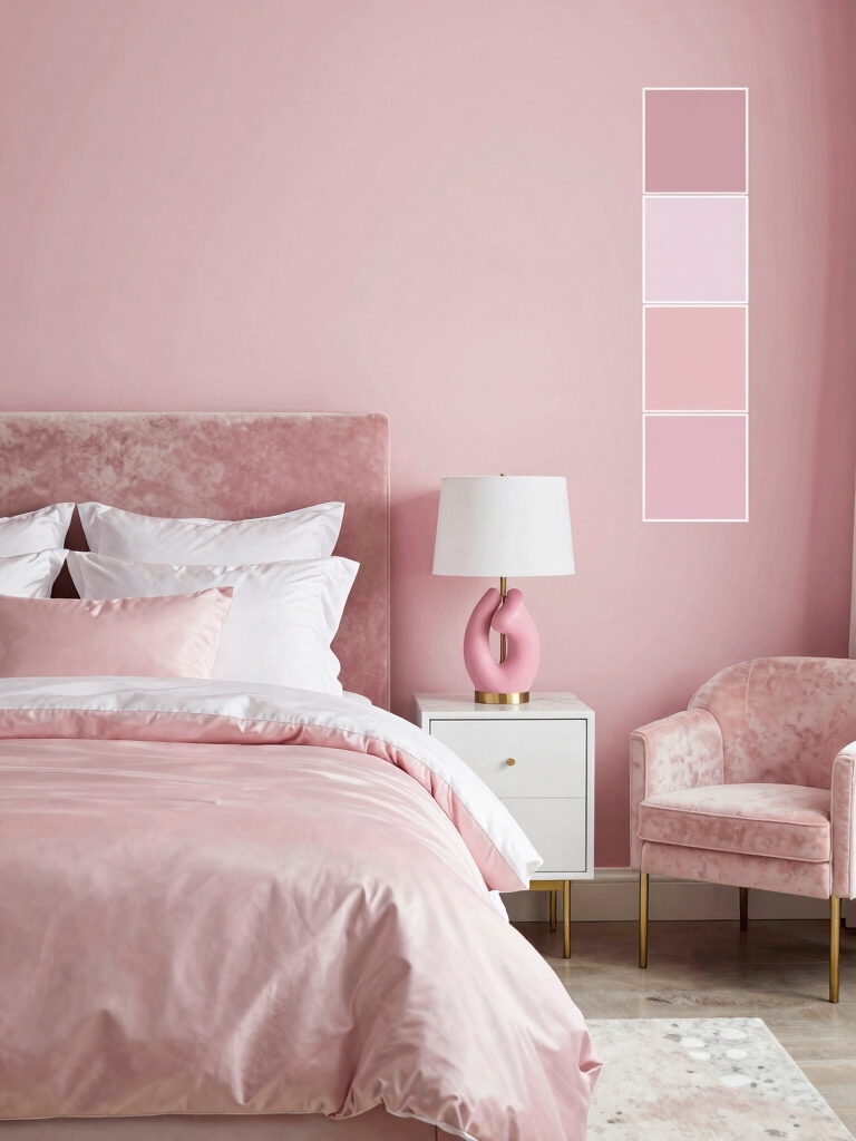 timeless pink white harmony