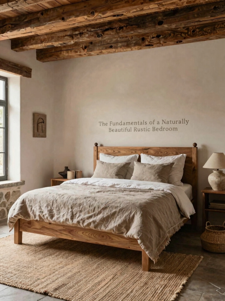 timeless rustic bedroom design