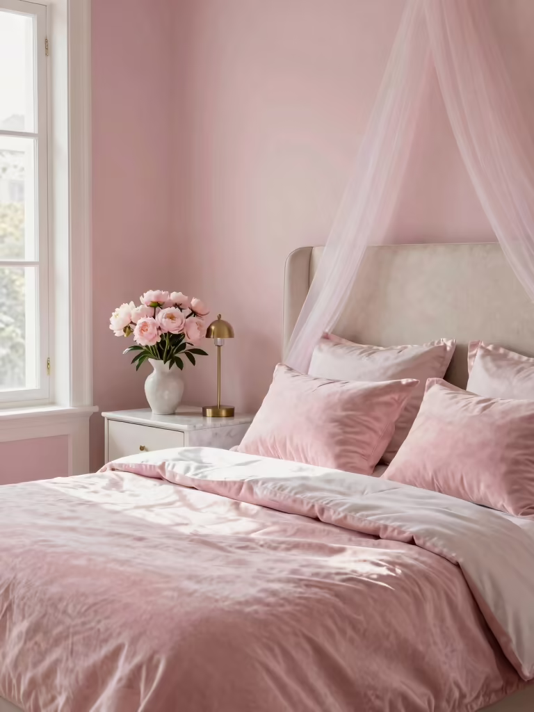 vibrant pink bedroom inspirations