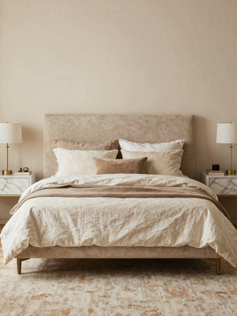 warm layered neutral decor