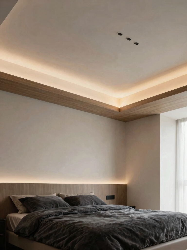 warm refined cove lighting