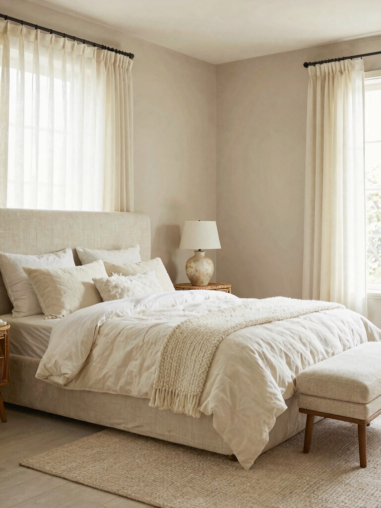 warm textured off white elegance