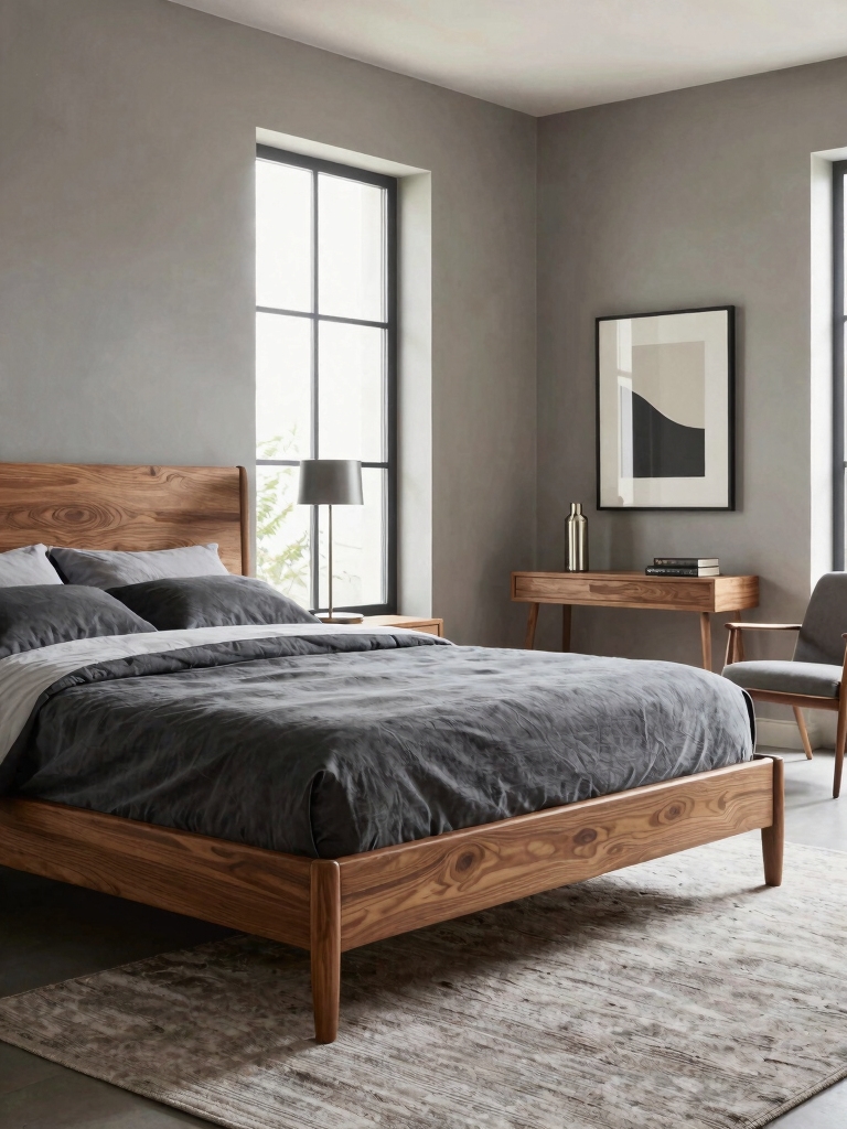 warm wood and metal