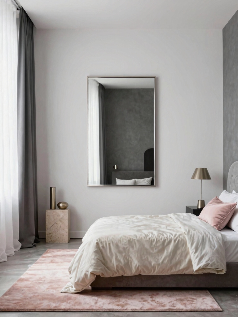 white walls moody accents